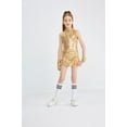 thumbnail image 4 of LOLANTA Girls Sequins Dance Clothes Dress Sparkle Hip Hop Jazz Dance Outfit, Sleeveless Top and Shorts, 4 of 6