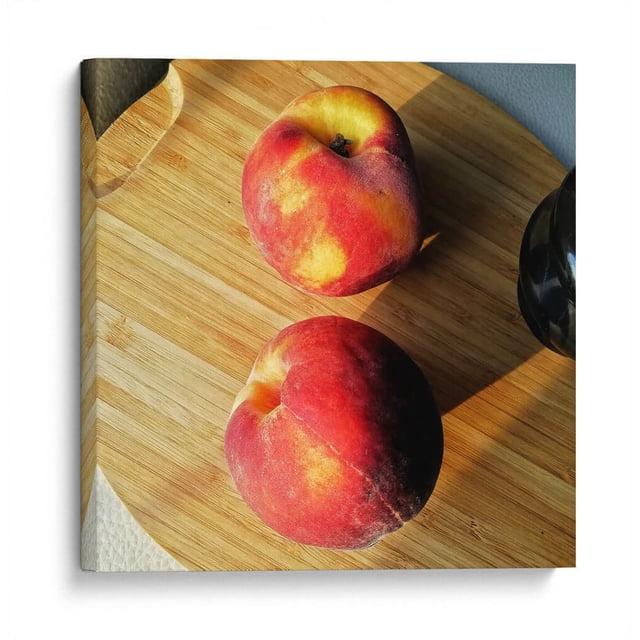Cuadro decorativo - Durazno, Chef Capellini 20x20 Canvas Lab Alimentos, Cocina (comida y bebidas),
