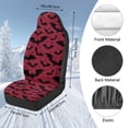 thumbnail image 7 of Uorisanigo 2 PCS Car Seat Covers for Front Seat Cushion Red Black Bat Auto Seats Cover Flurry Front Seats Covers Universal Fit for SUV Sedan Van, Easy Installation, 7 of 7