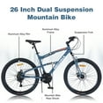 26 inch Dual Suspension Mountain Bike With Aluminum Alloy Frame, 22