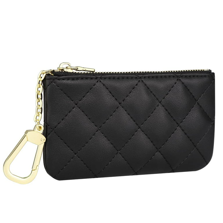 Daisy Rose Quilted Chevron Keychain Pouch & Coin Purse with Clasp, Luxury  PU Vegan Leather - Blush : Clothing, Shoes & Jewelry 