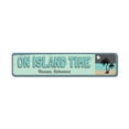 thumbnail image 2 of On Island Time Novelty Sign, Metal Wall Decor - 4x18 inches, 2 of 4