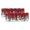 Red, variant on Blue Snowman Christmas Curtain Valances for Windows, Xmas Tree Green Snowflake Light Filtering Kitchen Curtains, Rod Pocket Window Valance Curtains for Living Room Bedroom, 42" W x 12" L, 2 Panels