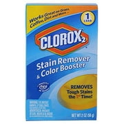 Clorox 2 Stain Remover & Color Booster, 2 oz Box, 1 Load