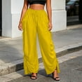 thumbnail image 4 of Jerdar Women's Palazzo Pants Wide Leg Lounge Convertible Maxi Skirt with Pockets Casual Comfy Trousers XXL, 4 of 6