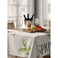 thumbnail image 6 of Rustic Groundhog Table Cloth, Waterproof Tablecloth for Rectangle Tables, Spring Floral Butterfly Botanical Reusable Washable Fabric Table Cover for Restaurant Kitchen Dining Tables 52"x70", 6 of 9