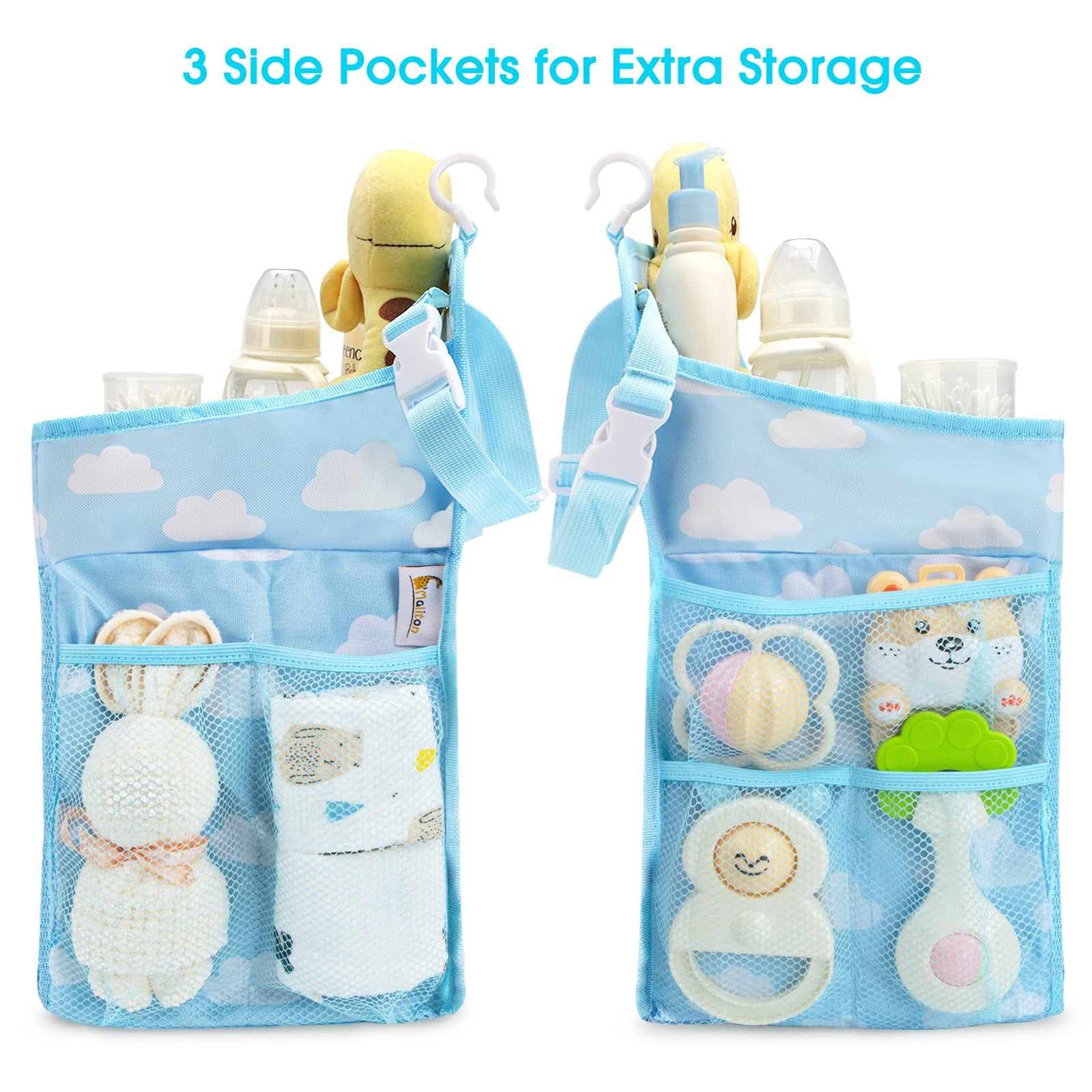 WYFDC Hanging Diaper Caddy Organizer - Diaper Stacker for Changing Tab –  BABACLICK