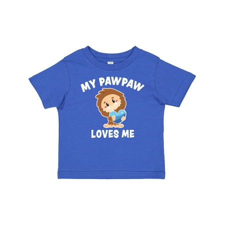 

Inktastic Cute Bigfoot My Pawpaw Loves Me Gift Baby Boy T-Shirt