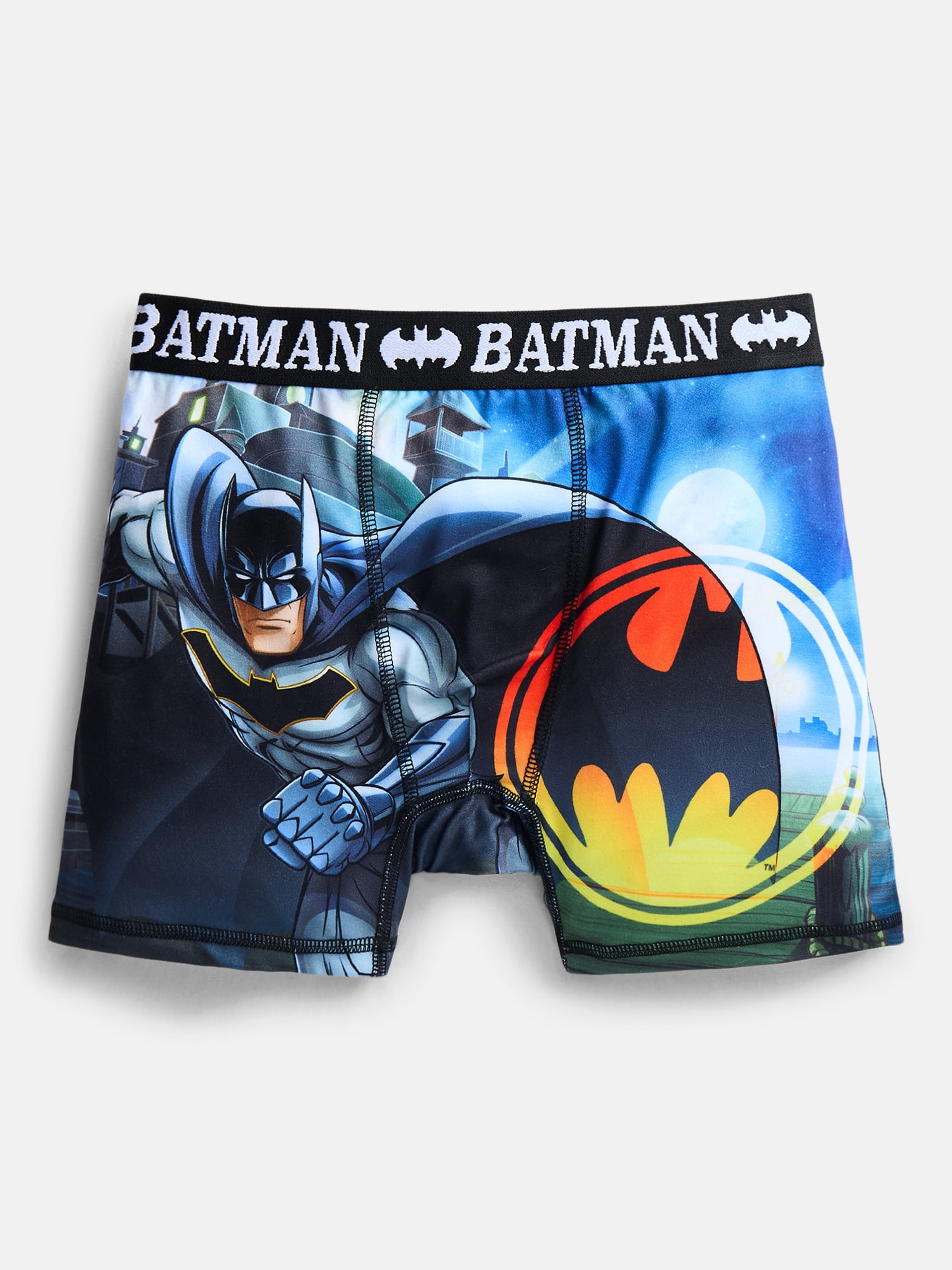 Batman Boy's Boxer Brief Underwear, 4-Pack