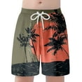 thumbnail image 4 of Icvfdpl Kids Boy Swim Trunks Child Girls Casual Floral Printing Shorts Summer Hawaii Holiday Beachwear Leisure Swimwear 10-12 Years, 4 of 7