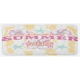 thumbnail image 1 of Abstract Kitchen Mat, Summer Theme Flowers and Surf Image in Vintage Designed Print, Plush Decorative Kitchen Mat with Non Slip Backing, 47" X 19", Pale Yellow White, by Ambesonne, 1 of 1