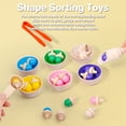 thumbnail image 5 of Biottro 30PCS Wooden Acorns Sorting Counting Toys with Storage Bag Montessori STEM Learning Toys for Toddlers 3+, 5 of 7