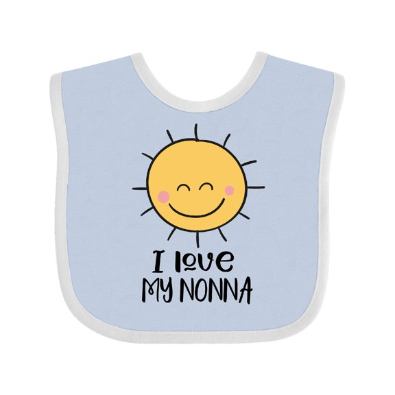 Inktastic Sunshine I Love My Nonna Boys or Girls Baby Bib