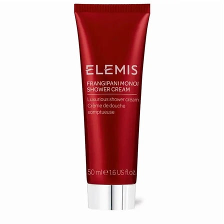 Elemis Frangipani Monoi Shower Cream 1.6 oz, Luxurious Moisturizing Body Cleanser
