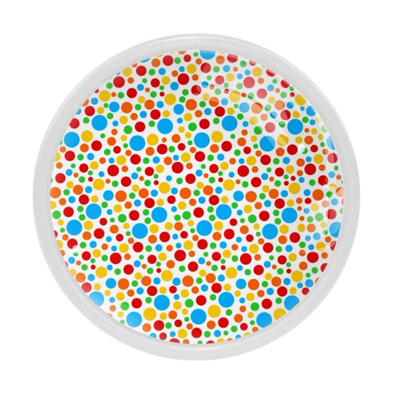 4 Pcs Bohemian Dots Knobs for Kitchen Cabinet Cupboard Dresser Bookcase Drawer Pulls Handles Round Home Decor