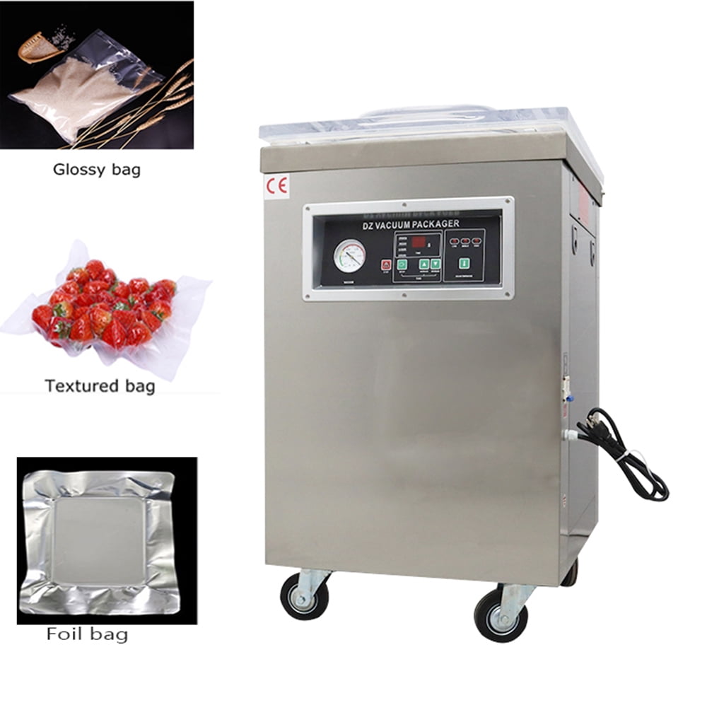 INTBUYING Single Chamber Vacuum Packaging Machine Vacuum Packaging Sealer Dry Moist Food Sealing Package