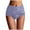 Gray, variant on Women's Floral Lace Underwear Mesh Scallop Trim Panty Ladies Stretch Underpants High Waisted Body Shaping Underwear Briefs