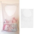 thumbnail image 4 of Suministros para el hogar, bolsa de almacenamiento de malla gruesa blanca para almacenamiento de ropa, rendimiento sólido, 4 of 8