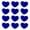 Blue, variant on Gieenan 12pcs Heart Shape String Dampener Tennis Racquet Dampeners Absorber