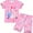 2PCS Pink Unicorn, variant on ATAIKU 3-8Y Soft Pajamas for Little Girls - Dinosaur Summer Short Sleeve PJ Set Kids Clothes