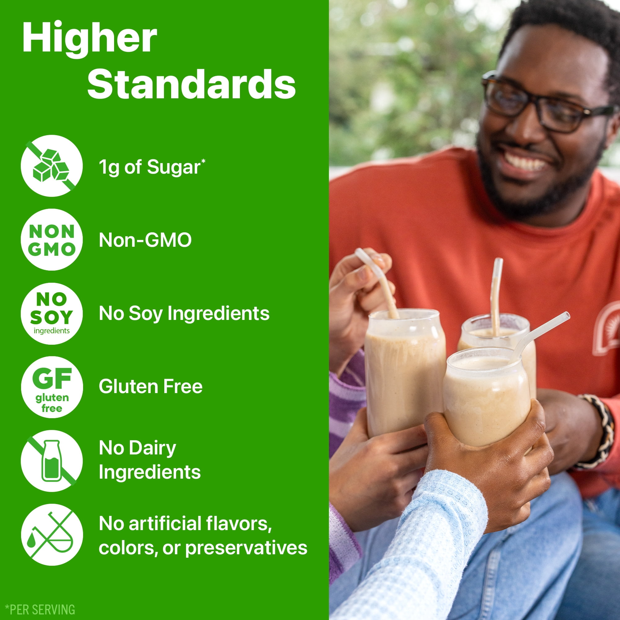 Orgain X JUSTIN’S® Organic Plant & Nut Butter 20g Vegan Protein Powder, Dark Chocolate Peanut Butter 13.28oz
