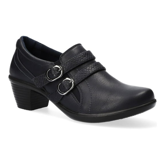 Easy Street Stroll Women's Ornamented Ankle Boots Color: Navy Size: 6 WIDE