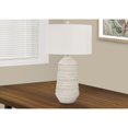 thumbnail image 4 of 33" Ivory Ceramic Geometric Table Lamp With Cream Drum Shade, 4 of 10