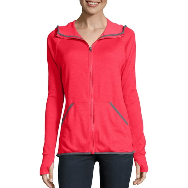 Hanes Sport Women's Performance Fleece Full Zip Hoodie - Walmart.com