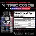thumbnail image 3 of Nitric Oxide Booster Extra Strength - 3X Strength L-Arginine & Citrulline Supplement - Best Nitric Oxide Supplements for Men - Supports Muscle, Heart Health, Energy - Bottled in USA - 240 Capsules, 3 of 10
