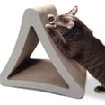 thumbnail image 1 of PetFusion - Rascador Vertical de 3 Caras para Gatos (tamaño estándar, Gris cálido). Múltiples ángulos de arañazos para Adaptarse a Las preferencias de tu Gato, 1 of 5