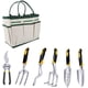 thumbnail image 1 of Juego de herramientas de jardinería para plantas de interior, 9 piezas con mango ergonómico y práctica bolsa de transporte, herramientas duraderas de acero inoxidable para su oasis verde, 1 of 5