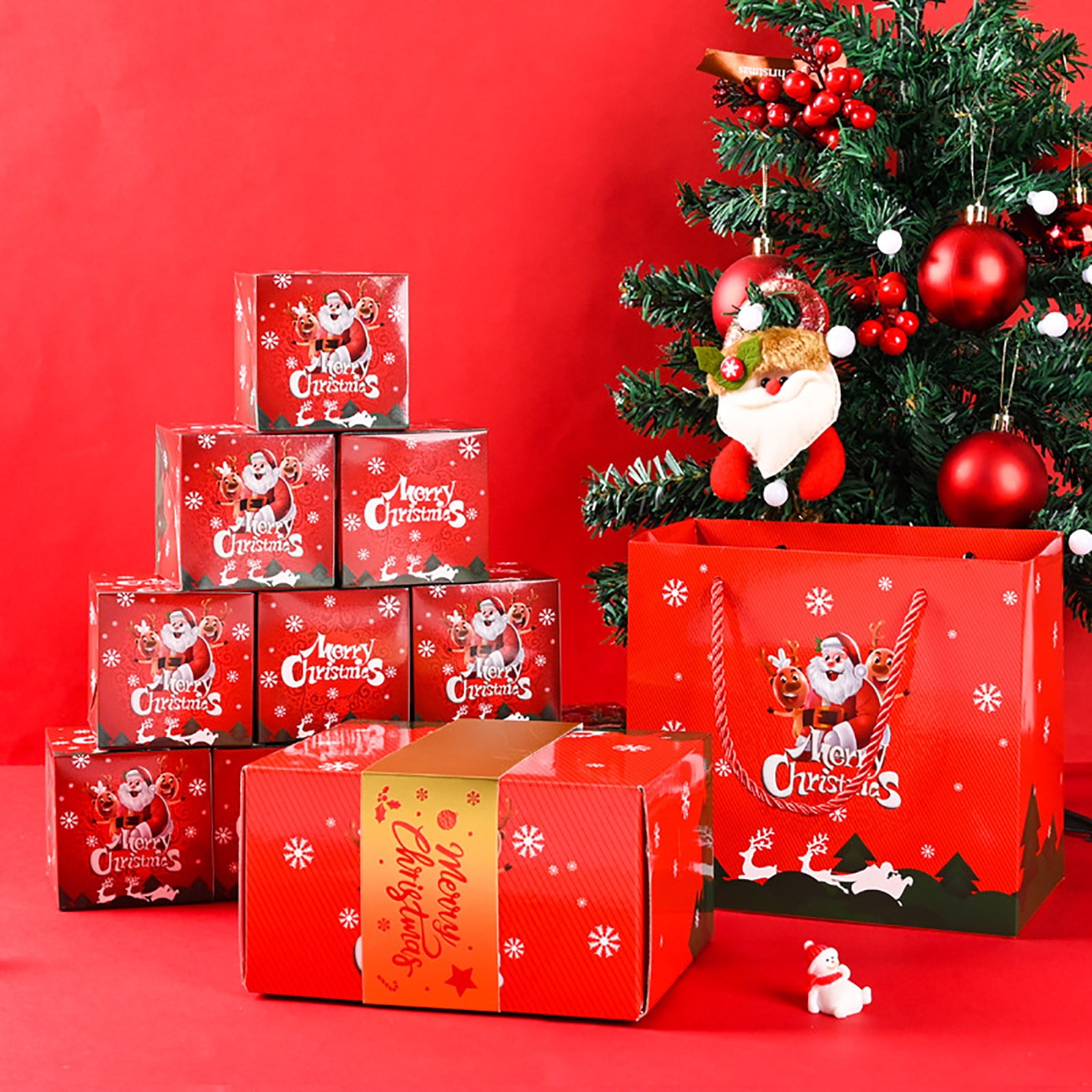 Birdeem Christmas Gift Boxes, Christmas Boxes for Gifts, Merry
