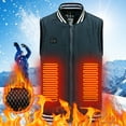 thumbnail image 2 of Fesfesfes Intelligent Five-zone Dual-control 5 Heat Pads Heating Outdoor Warm Carbon Fiber Heating Vest Sale Items, 2 of 5