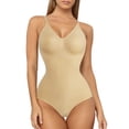 thumbnail image 1 of Kvinnors Slank Bodysuits Shapewear Toppar Magkontroll Kroppsskulpterare Spaghettiband Camisole Trikåer Bodycon Jumpsuit, XS/S, 1 of 5