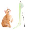 thumbnail image 1 of Cat Toy Wand Ribbon Interactive Creative Cat Teasing Wand Kitten Play Wand, 1 of 10
