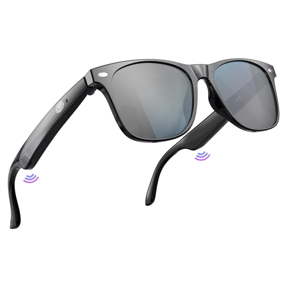 Mingdaln smart glasses,with sunglass lenses/clear calls/AI assistant and translation for traveling and driving