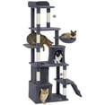 thumbnail image 1 of PawHut Cat Tree, 67" Large Cat Tower with 7 Scratching Posts, Dark Grey, 1 of 10