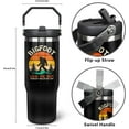 thumbnail image 4 of 30oz Bigfoot Tumbler with Handle & Flip Straw - Insulated Cup, Sasquatch Themed Gifts for Dad, Men - Father''s Day, Birthday, Christmas, 4 of 6