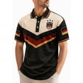thumbnail image 4 of COSFO Patriotic Mens Polo Shirt Short Sleeve Football Germany Shirt Collared Summer Classic Fit Mens Shirts 5xl, 4 of 5