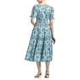 thumbnail image 2 of Derek Lam 10 Crosby womens  Thalia Puff Sleeve V-Neck Dress, 2, 2 of 4