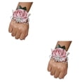 thumbnail image 2 of Toystoory Ramillete de muñeca con rosa encantadora, accesorio hermoso y femenino, ramillete de muñeca con rosa de satén hecho a mano Type6 NO6, 2 of 6
