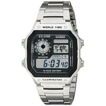 Men's AE1200WHD-1A Stainless Steel Digital Watch