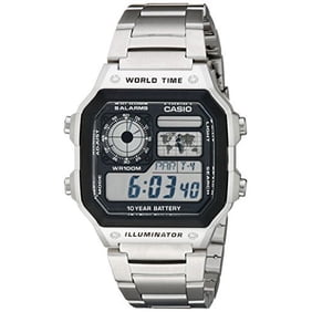 Men's AE1200WHD-1A Stainless Steel Digital Watch