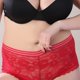 thumbnail image 4 of Gibobby Ropa interior bikini elástica para mujer Ropa interior de talla grande para mujer, bragas sexis de encaje, calzoncillos Hipster elásticos para mujer, ropa interior par(Rojo， XXL), 4 of 5