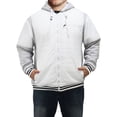 thumbnail image 1 of MEN'S QUILTED NYLON FRONT WITH AB YARN CORAL FLEECE LINED JACKET. YARN DYED TRIM, 1 of 2
