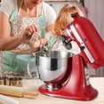 thumbnail image 4 of 3-Piece 5QT Steel Bowl Set: Handle, 6-Wire Whisk & Dough Hook for KitchenAid Tilt, 4 of 11