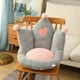 thumbnail image 1 of Cojín de asiento de oficina, bonito y grueso, de una sola pieza, 3D, acogedor y cálido, para oficina y hogar, color gris corona, 48 x 45 x 40 cm (18,9 x 17,7 x 15,7 pulgadas)., 1 of 1