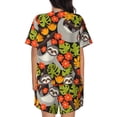 thumbnail image 6 of Sigee Sloth on the Branch for Sleepwear Casual Pjs with Pockets Women's Pajamas Sets Shorts 2 Piece Short Sleeve Lounge Sets Small, 6 of 9