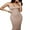 Khaki, variant on Douhoow Summer Women Bodycon Dress Slim Sleeveless V-Neck Dress Clubwear Pencil Dress
