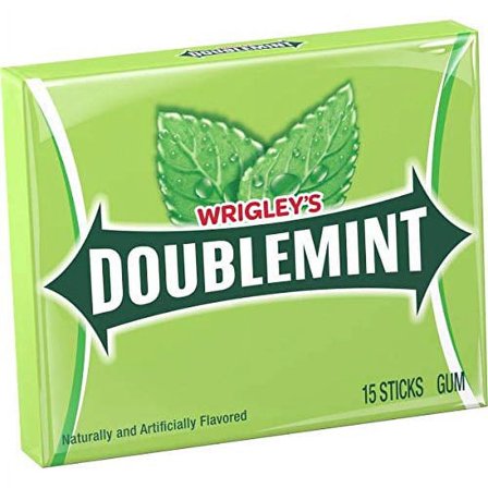 Wrigley Single Serve Doublemint Gum -- 120 per case.